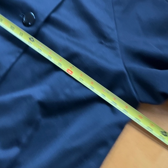 Talbots Black Cropped Stretch Blazer Jacket Button Up Swing Coat Lined, Size 14 - Picture 6 of 8